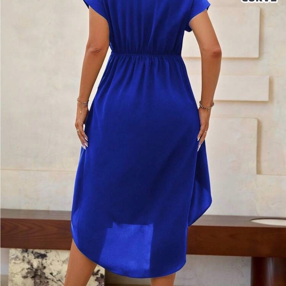 SHEIN Royal Blue High Low Dress-Size 1XL-NWT - Picture 2 of 9
